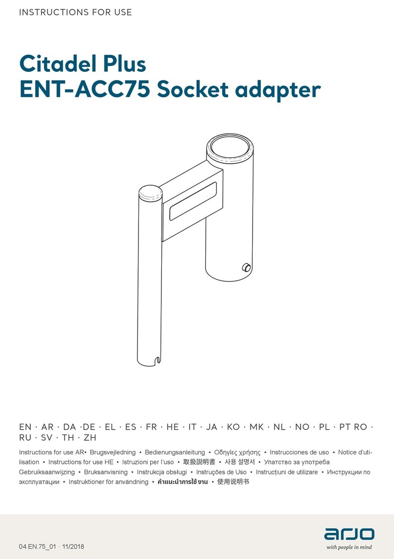 Arjo Citadel Plus ENT-ACC75 Instructions for use