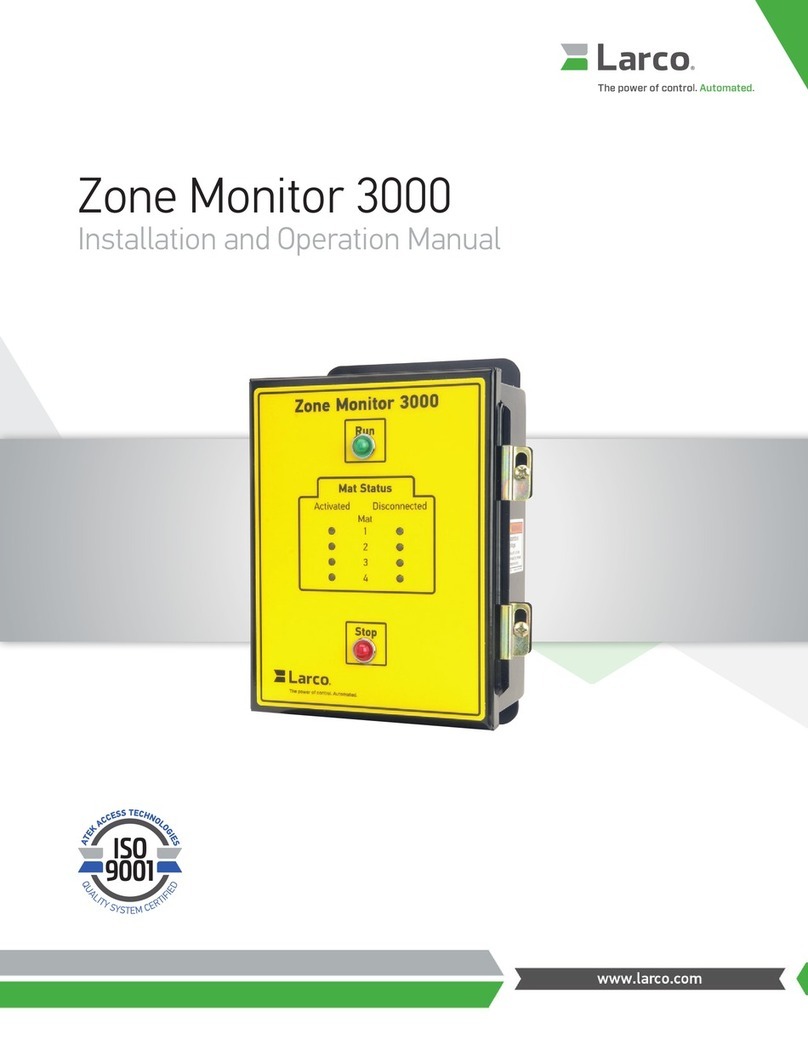 Larco Zone Monitor 3000 Installation and operation manual