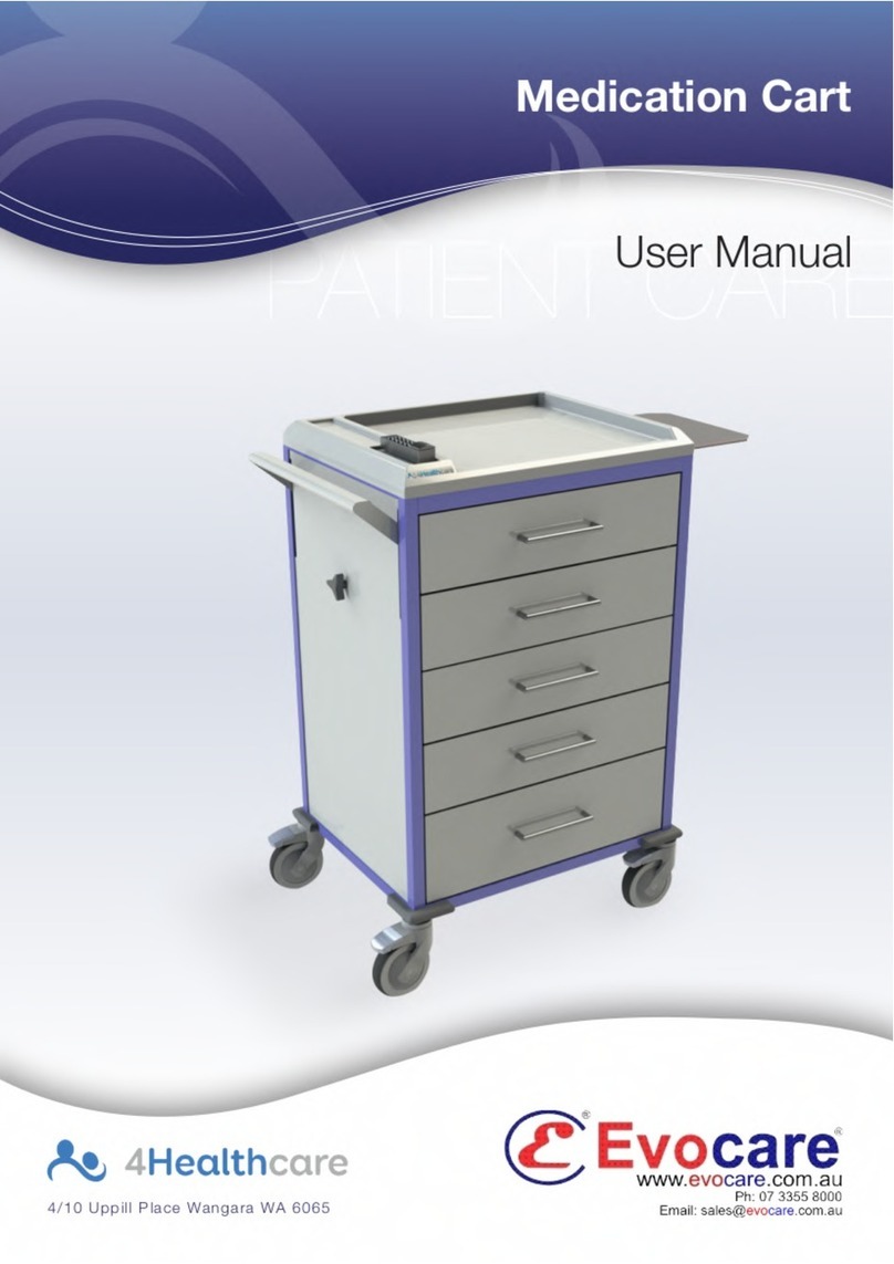 Evocare Medication Cart user manual