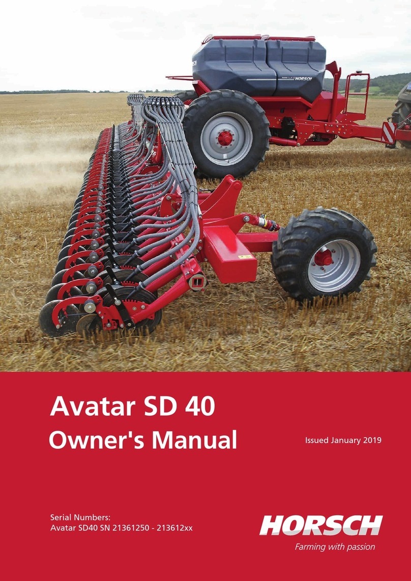 horsch Avatar SD 40 User manual