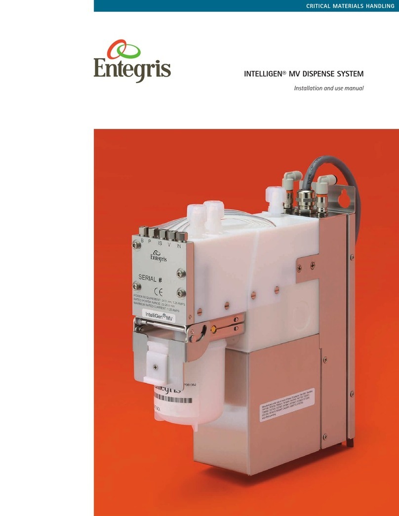 entegris INTELLIGEN MV Installation and use manual