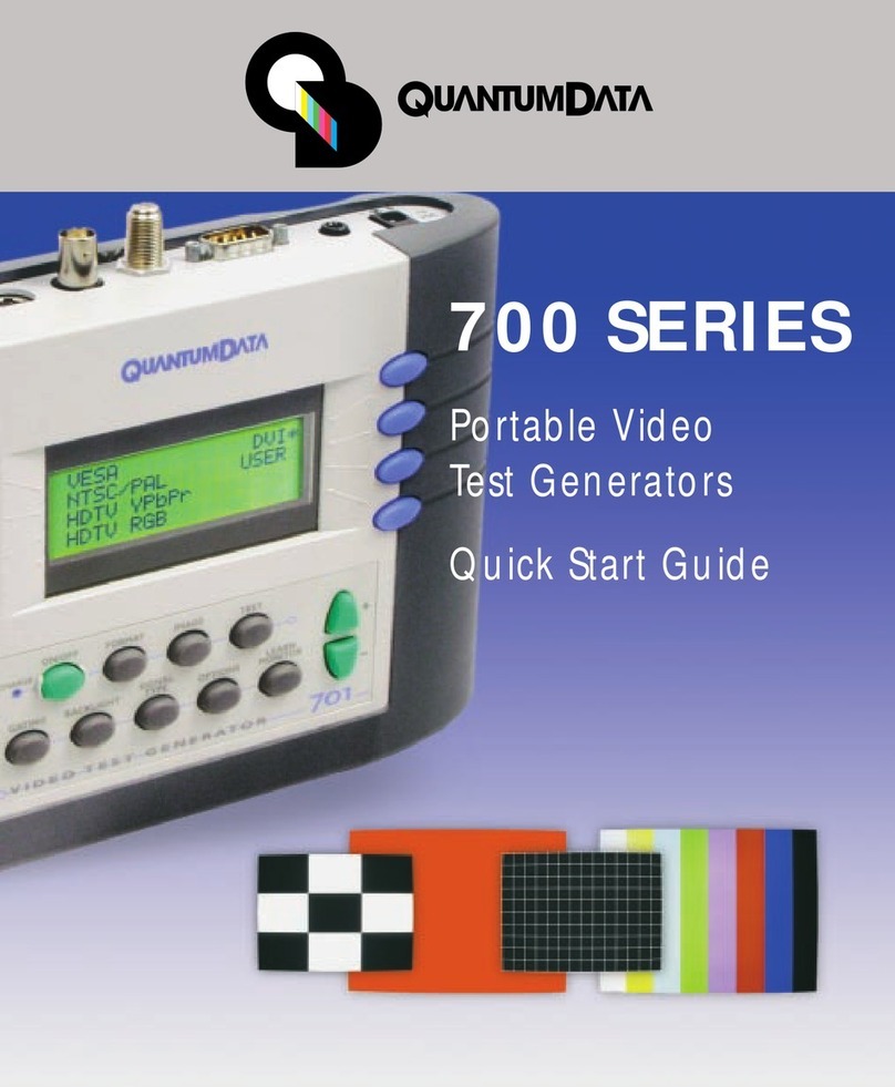 Quantum Data 700 quick start guide