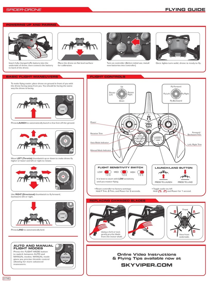 Skyrocket spider-drone flying guide