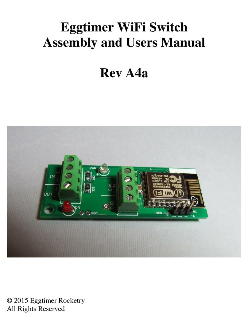 Eggtimer Rocketry Rev A4a Assembly and user's manual Eggtimer Rocketry Rev A4a Assembly and user's manual