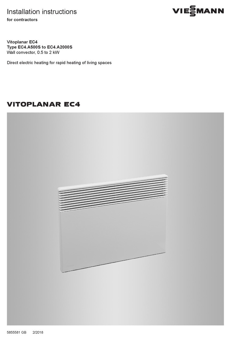 Viessmann Vitoplanar EC4 Series installation instructions