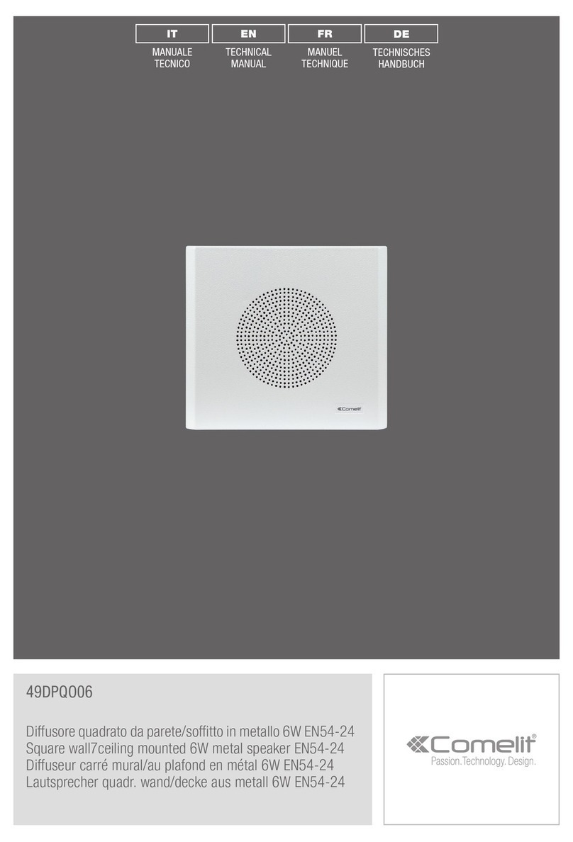Comelit 49DPQO06 User manual