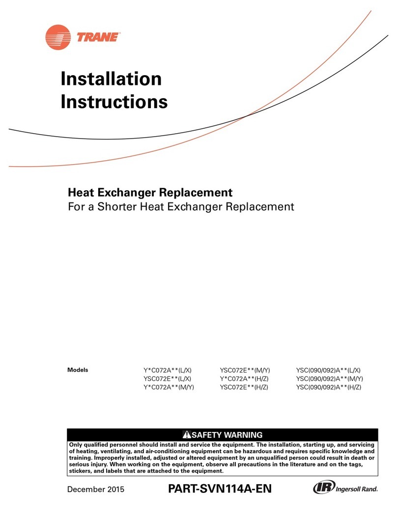 Ingersol Rand Trane YSC072E M Series User manual
