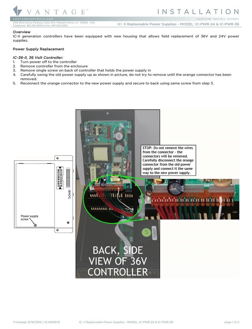 Vantage Hearth IC- II Series installation manual Vantage Hearth IC- II Series installation manual