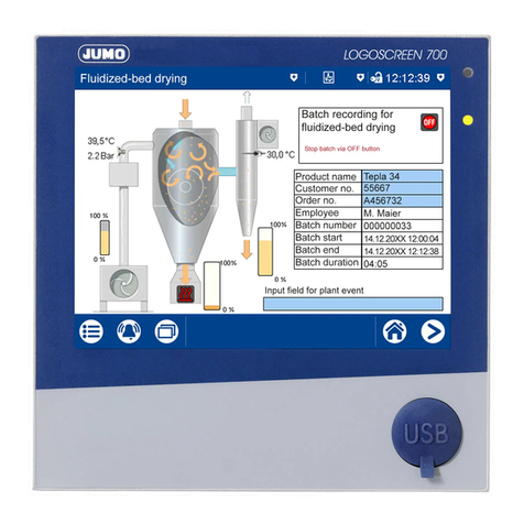 JUMO LOGOSCREEN 700 Brief instructions