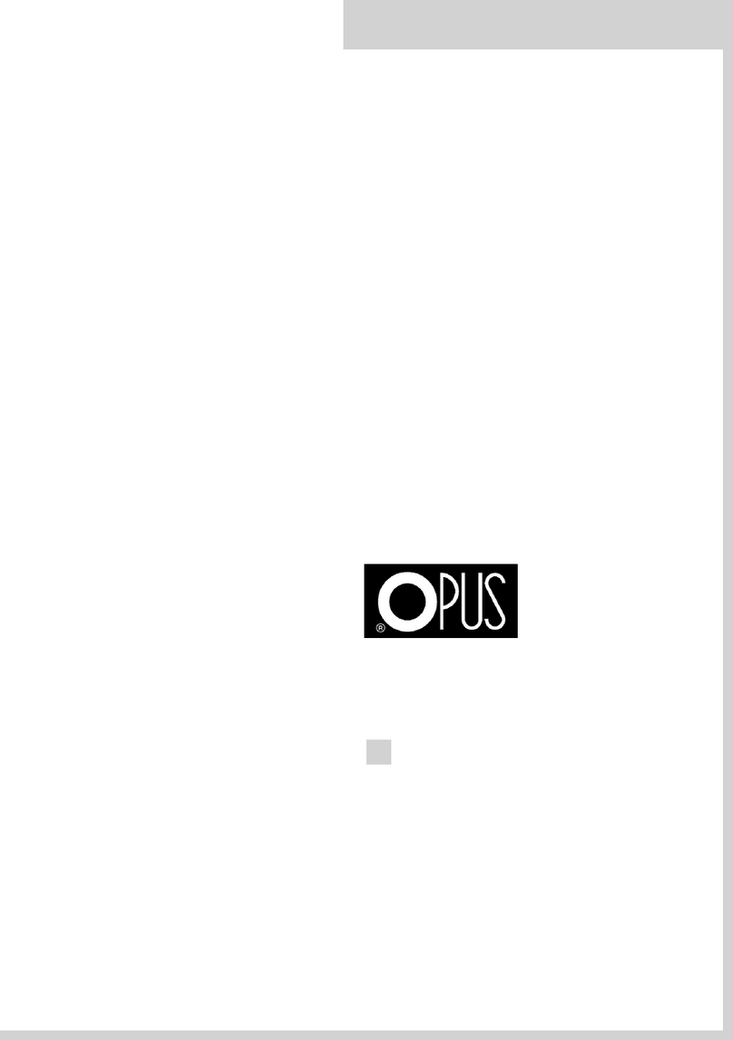 Opus CS 2105 User manual