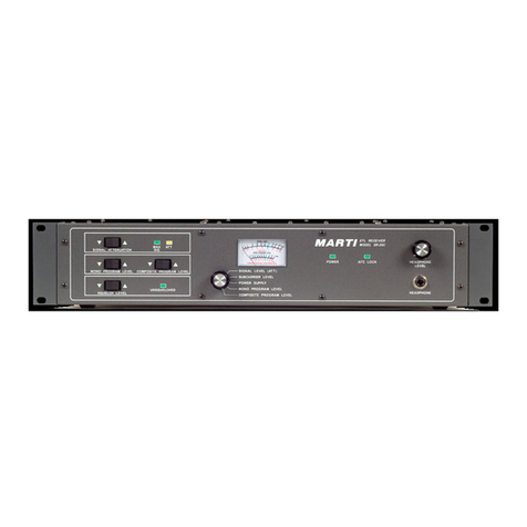 Marti Electronics SR-20M manual