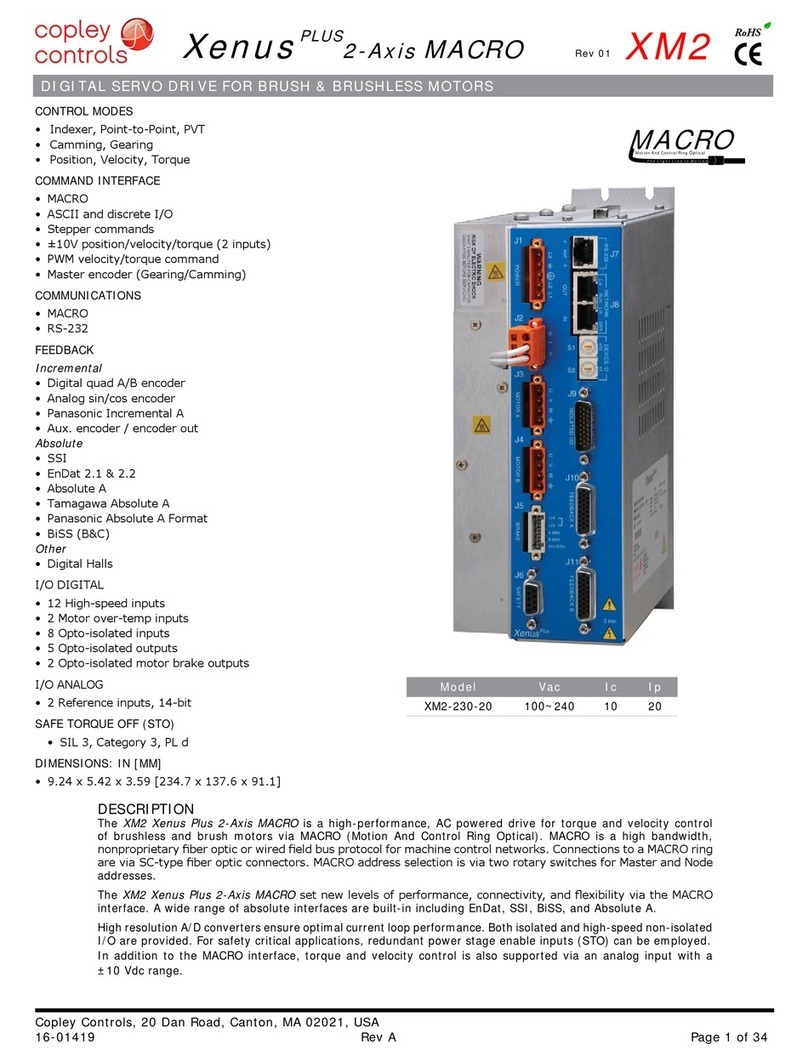 Copley Controls XM2-230-20 Instruction