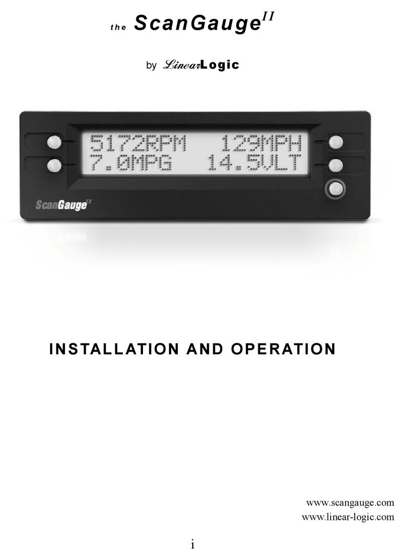 Linear Logic ScanGauge II Owner's manual