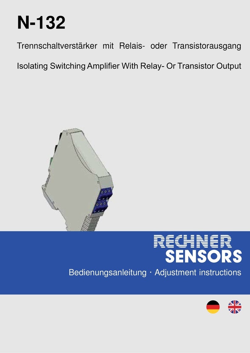 Rechner Sensors N-132 Adjustment instructions