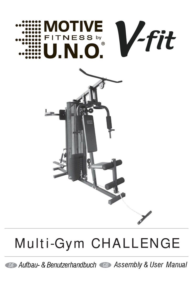 U.N.O MOTIVE FITNESS Multi-Gym CHALLENGE Assembly & user manual