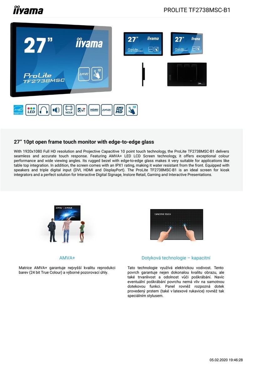 Iiyama PROLITE TF2738MSC-B1 User manual