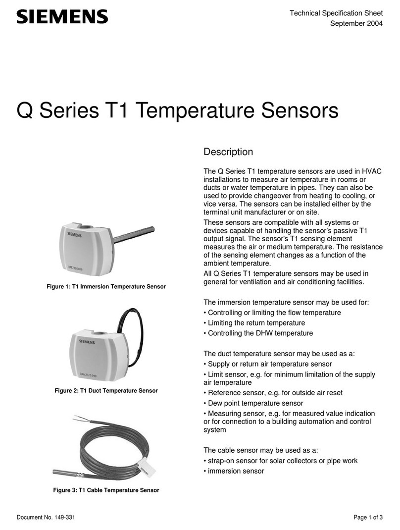 Siemens Q Series T1 User manual