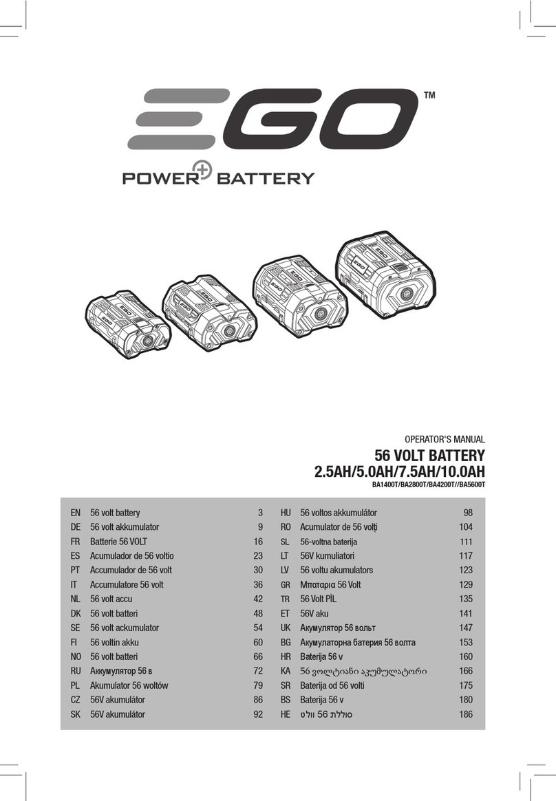 EGO BA1400T User manual
