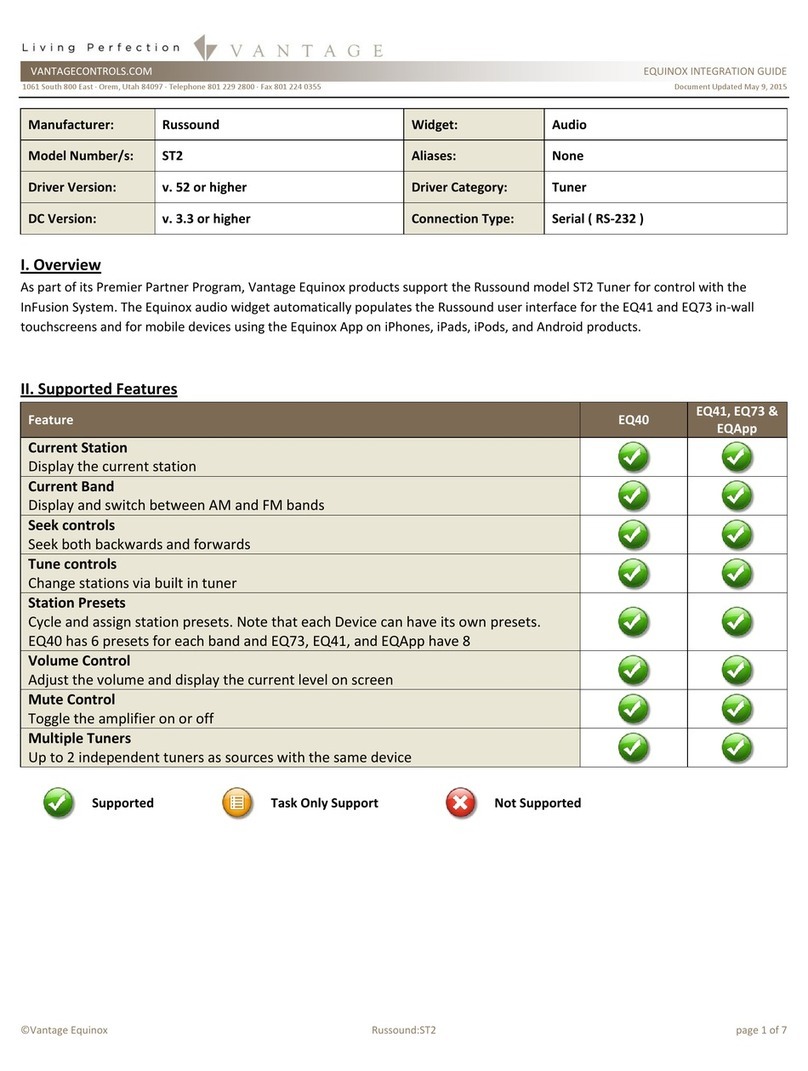 Russound ST2 Smart Tuner Quick setup guide