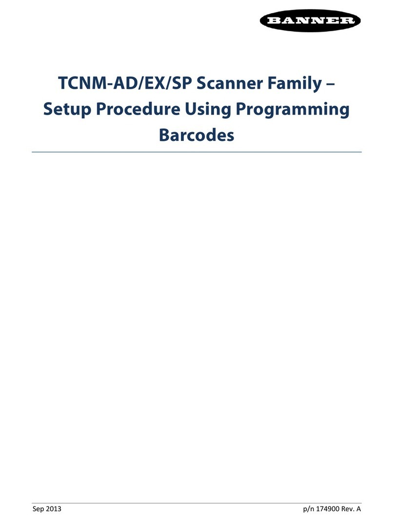 Banner TCNM-AD Setup procedure