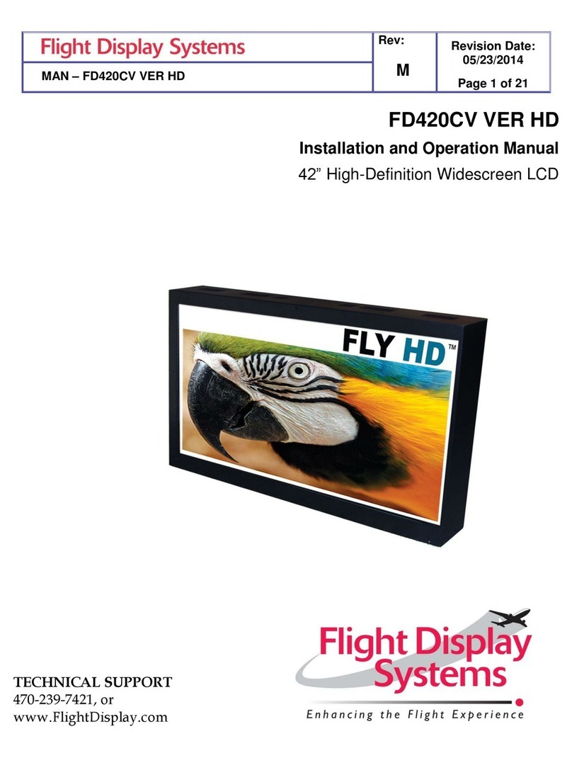 Flight Display Systems FD420CV VER HD User manual Flight Display Systems FD420CV VER HD User manual