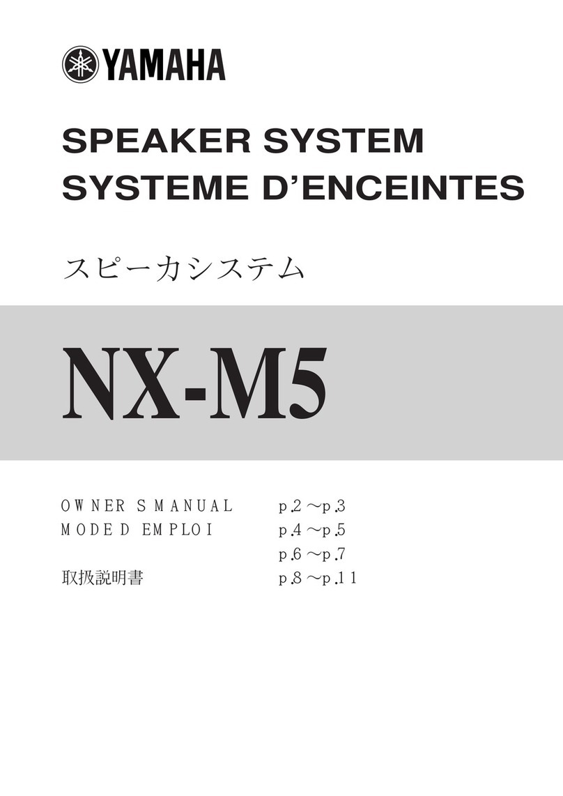 Yamaha NX-M5 User manual Yamaha NX-M5 User manual