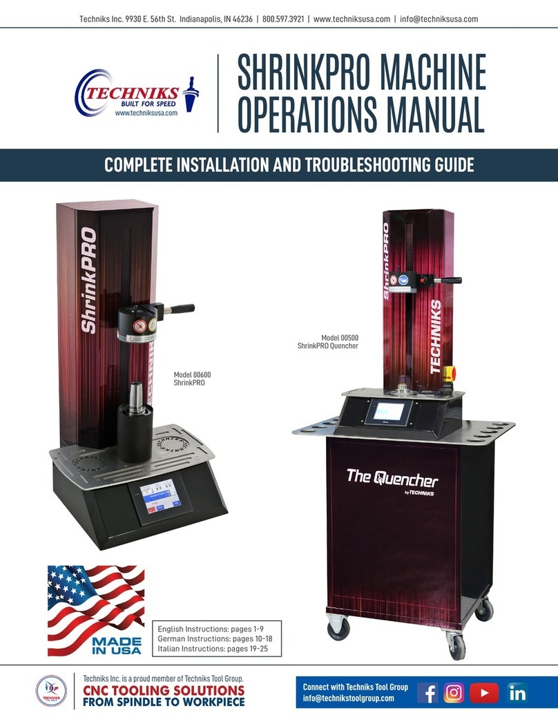 Techniks 00600 ShrinkPRO Operation manual Techniks 00600 ShrinkPRO Operation manual