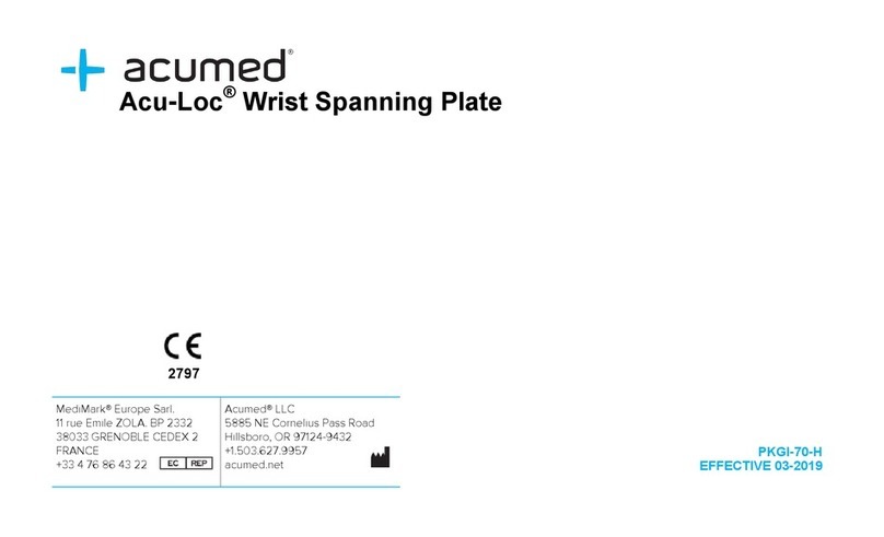 acumed ACU-LOC Series User manual