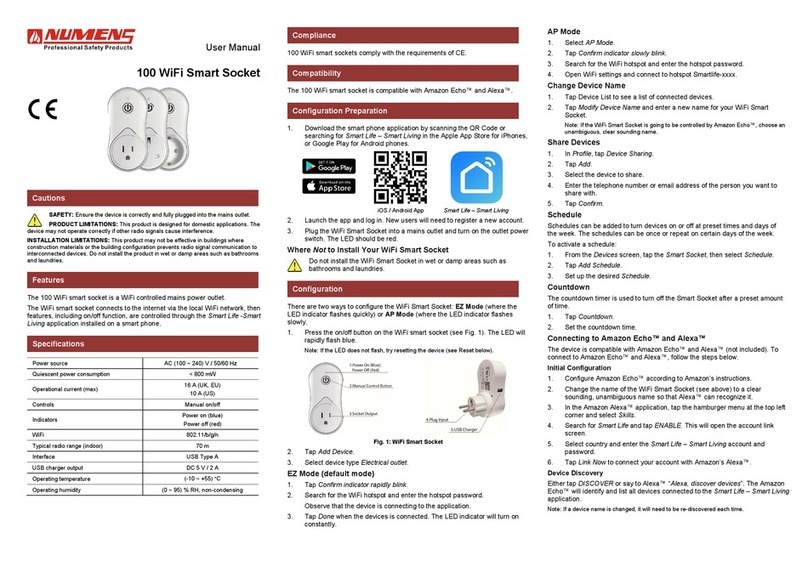 Numens 100-001 user manual