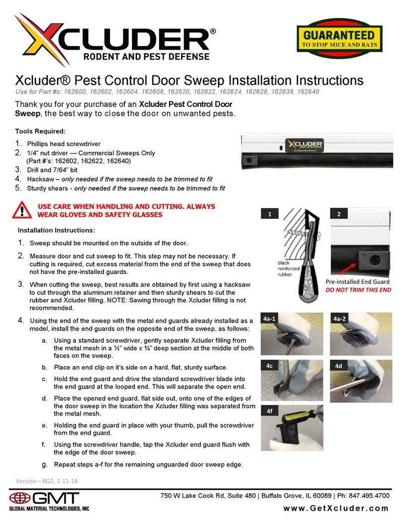GMT Xcluder Series installation instructions