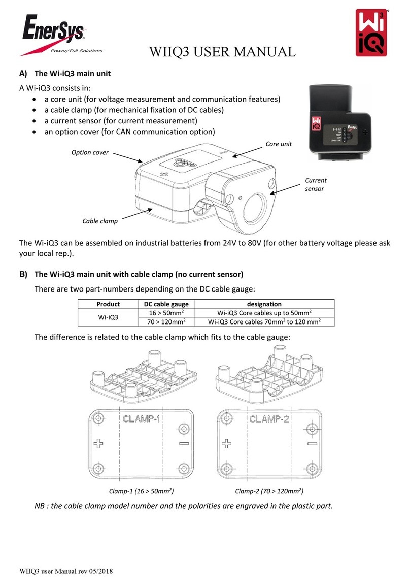 EnerSys Wi-iQ3 user manual