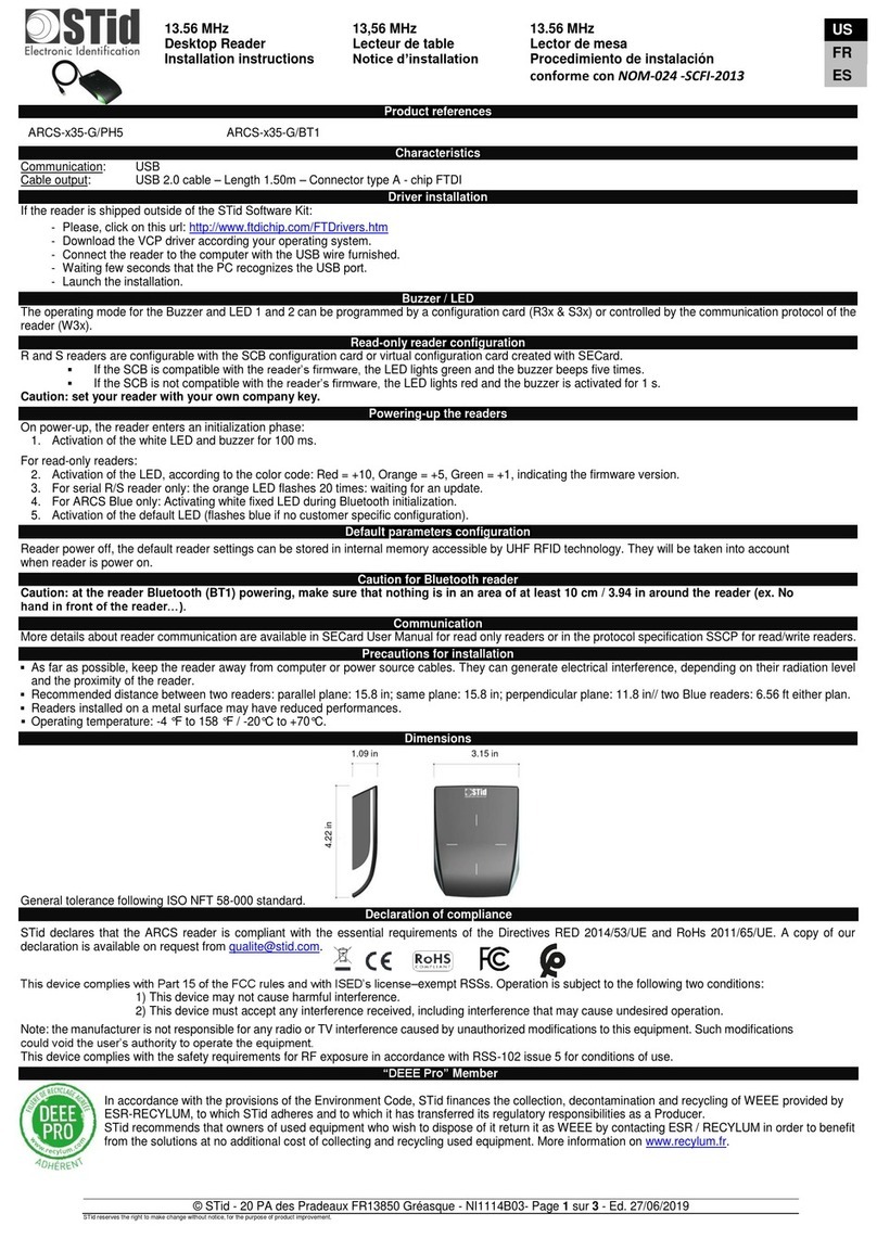 Stid ARCS-x35-G/PH5 User manual