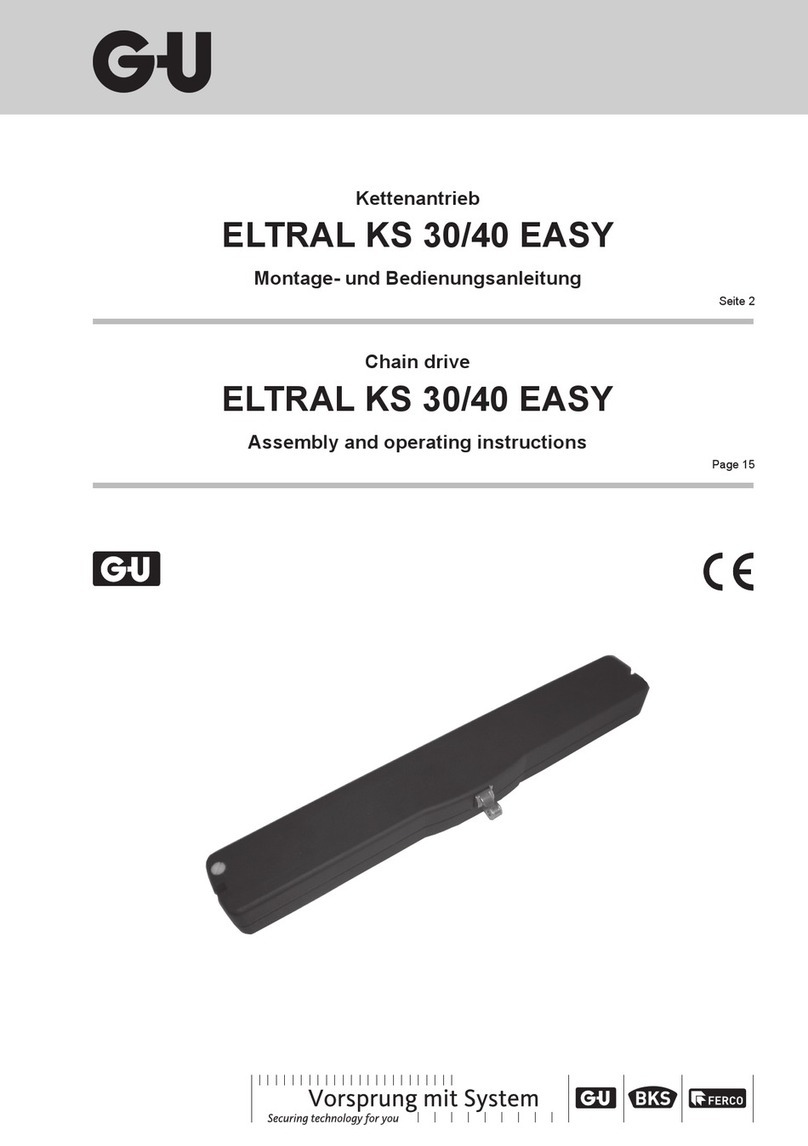 GU ELTRAL KS 30 EASY Assembly and operating instructions GU ELTRAL KS 30 EASY Assembly and operating instructions