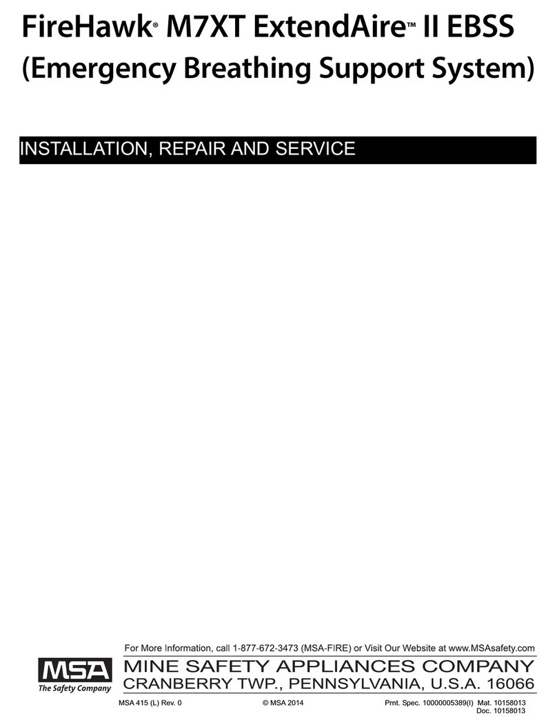 MSA FireHawk M7XT ExtendAire II Use and care manual