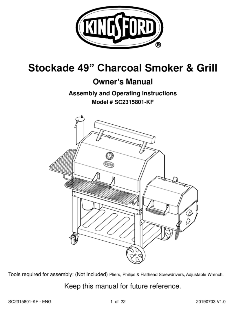Kingsford SC2315801-KF owner's manual Kingsford SC2315801-KF owner's manual
