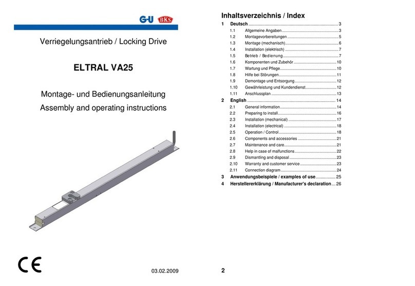 GU ELTRAL VA25 User manual