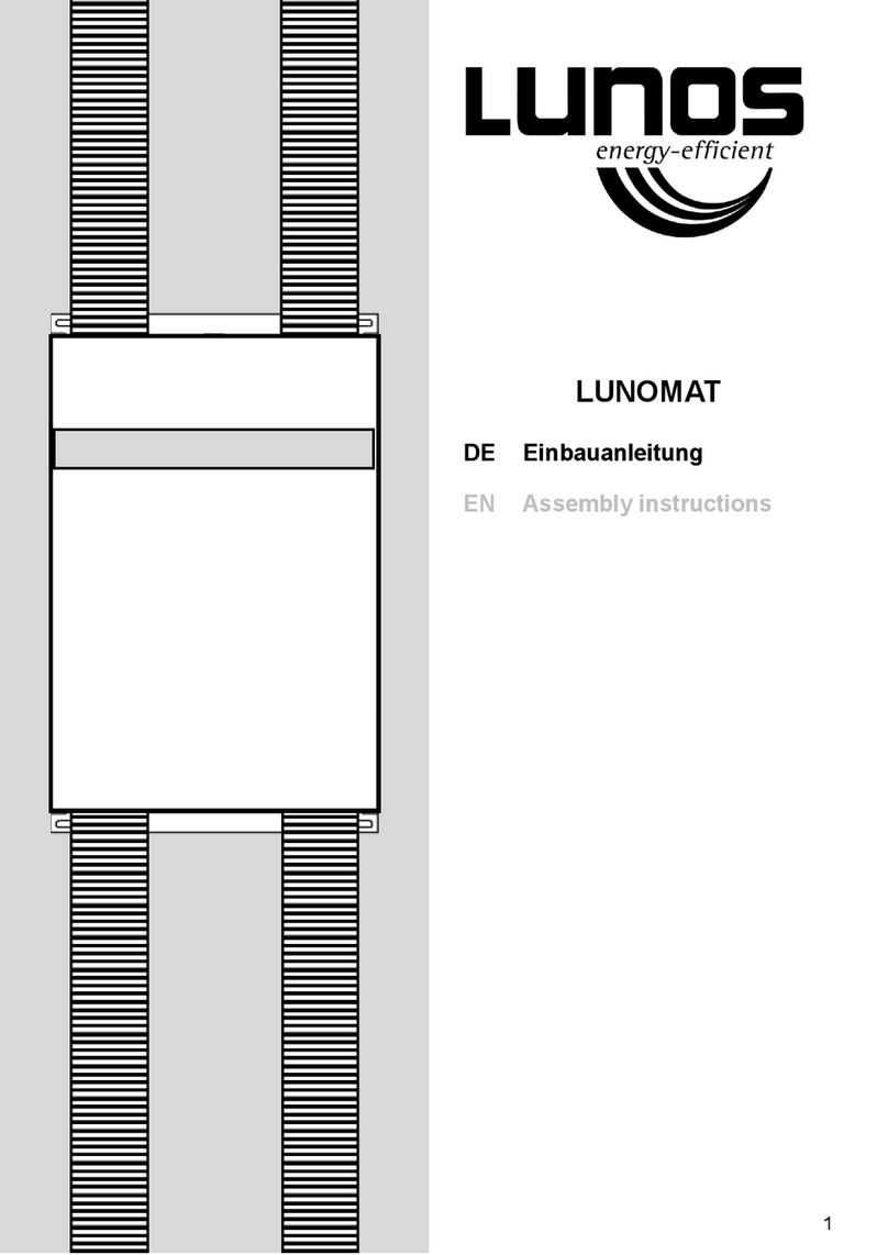 Lunos LUNOMAT installation instructions Lunos LUNOMAT installation instructions