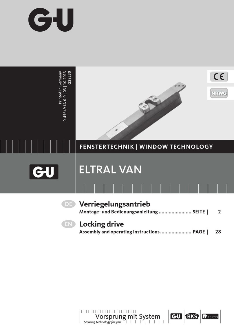GU ELTRAL VAN Assembly and operating instructions