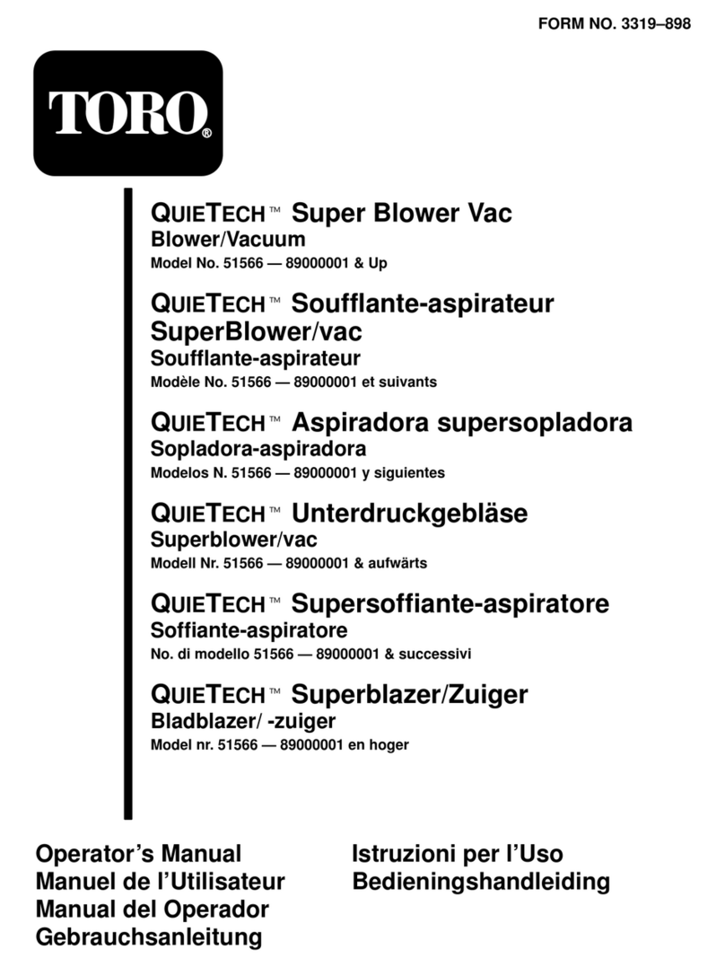 Toro QUIETECH 51566 User manual