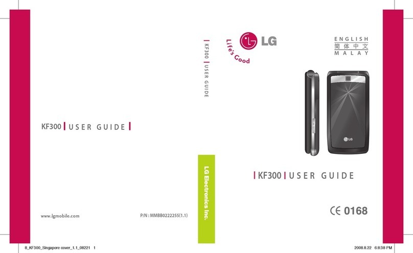 LG KF300 User manual
