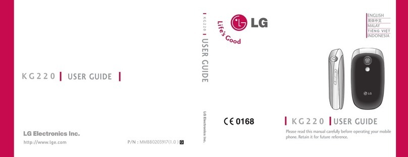 LG KG220 User manual