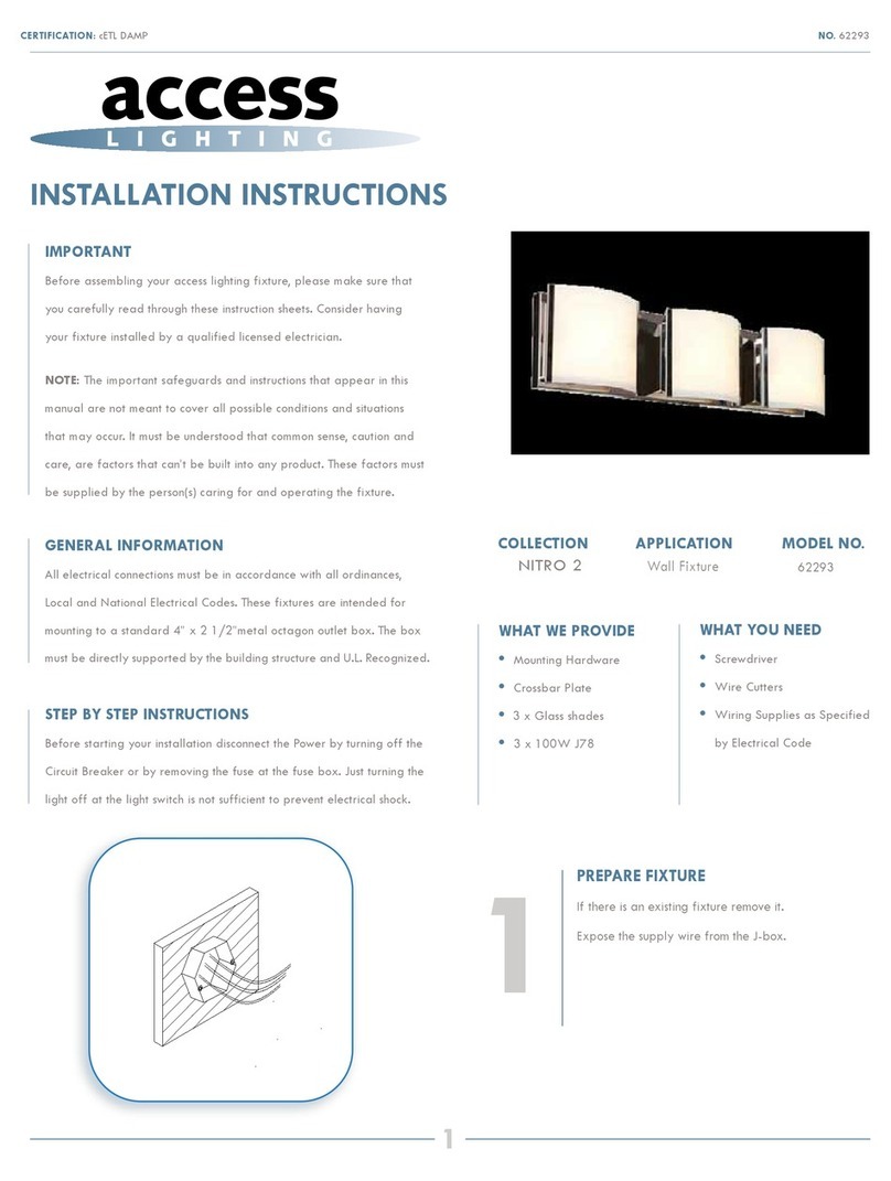 Access Lighting NITRO 2 62293 User manual