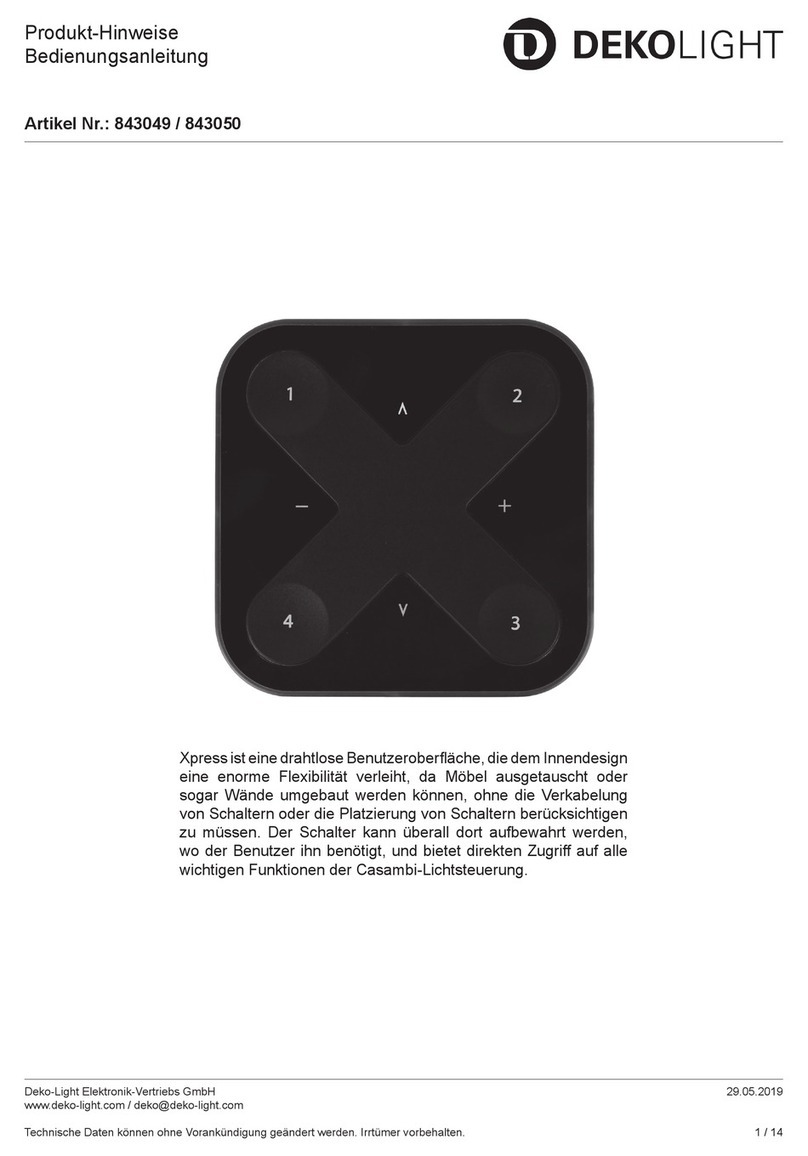 DekoLight 843049 product manual