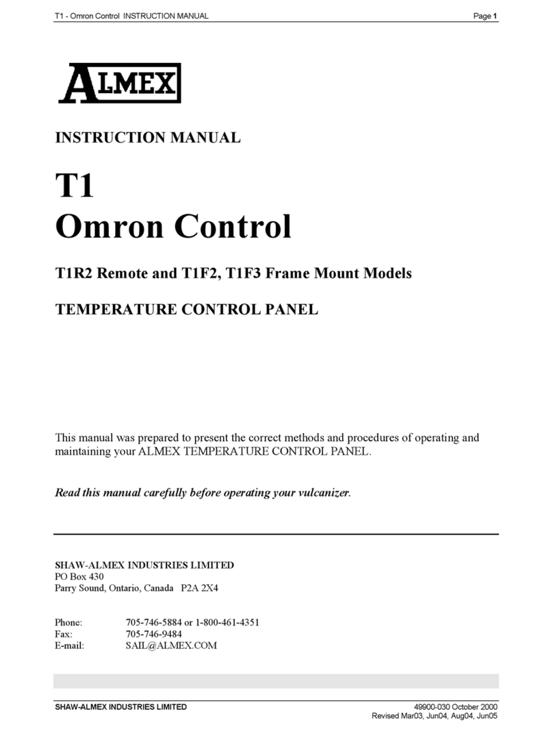 Almex T1 instruction manual