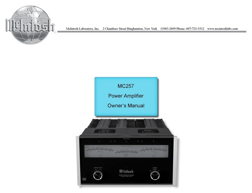 McIntosh MC257 User manual