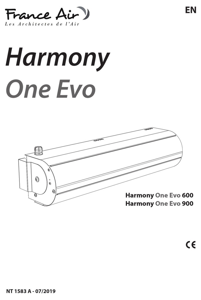France Air Harmony One Evo Series manual