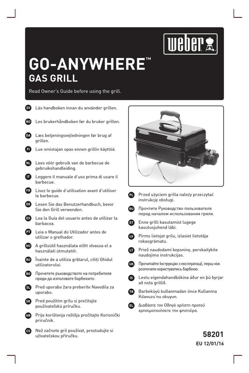 Weber Gas Go-Anywhere owner's guide