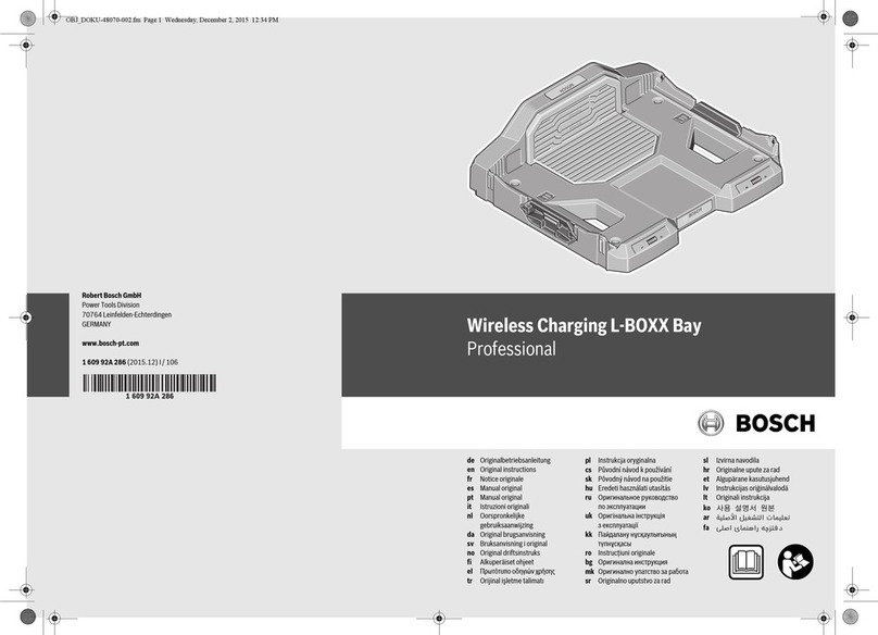 Bosch Wireless Charging L-BOXX Bay Professional User manual