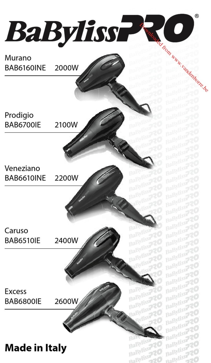 BaByliss PRO Murano User manual