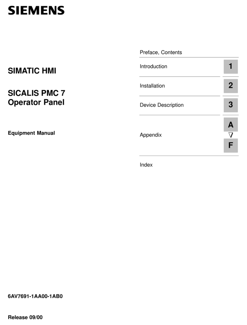Siemens SIMATIC HMI SICALIS PMC 7 Technical Document